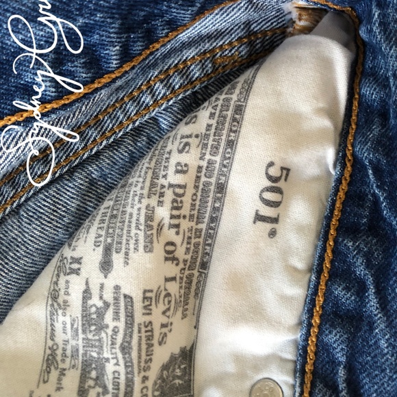 SUPER CUTE RARE WASH Levi 501 Jeans - Picture 9 of 12